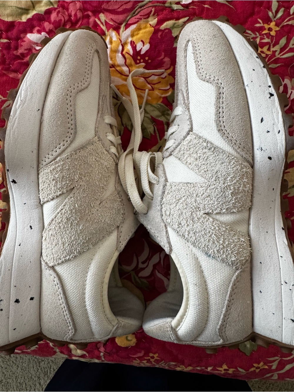 New Balance WS 327SO White & Beige Womens Sneaker US W Size 7